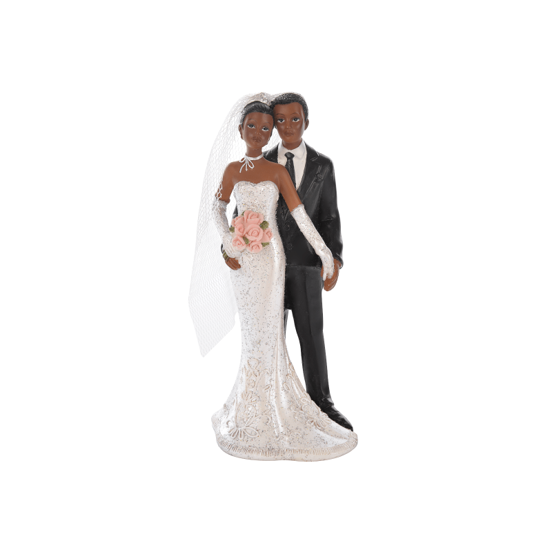 Couple Maries Metisses Figurine Mariage Accessoires La Romainville