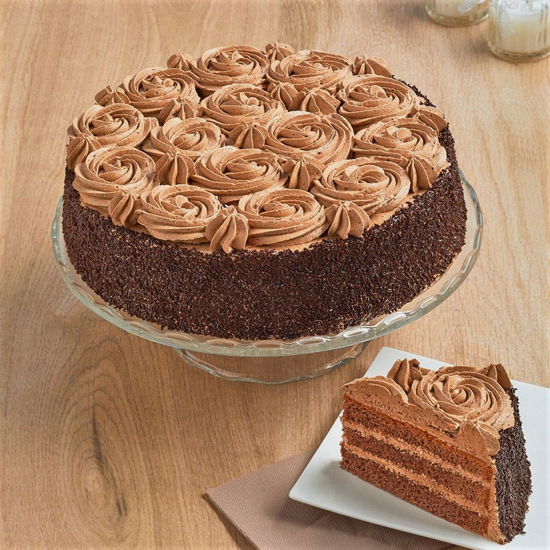 Généreux gâteau Fleurs de Chocolat - Pâtisserie La Romainville