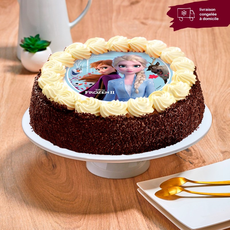 Gâteau thème Reine des Neiges, commander un gâteau d'anniversaire Reine des  Neiges - Super Gâteaux